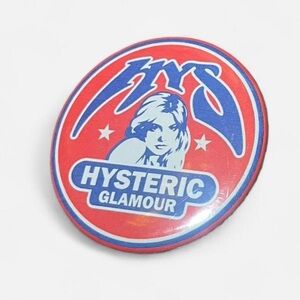 RARE Hysteric Glamour star girl pin badge 2in
